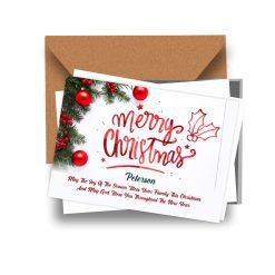Personalised Christmas Business Card