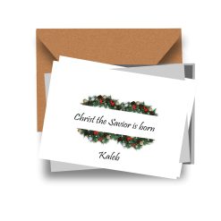 Personalised Christmas Carol Card