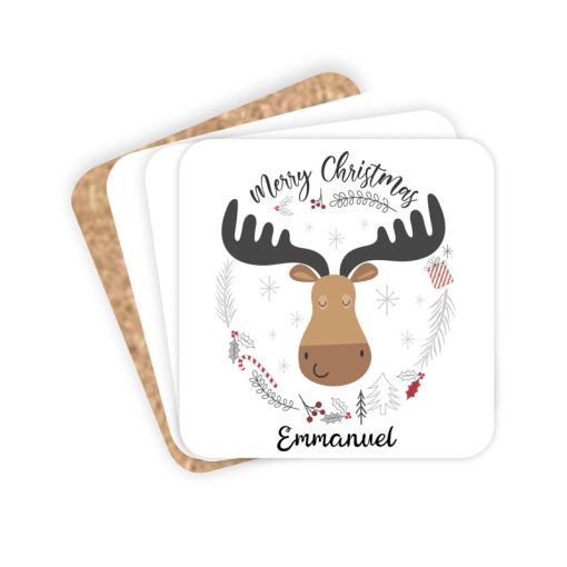 Kids Hot Cocoa Christmas Coaster