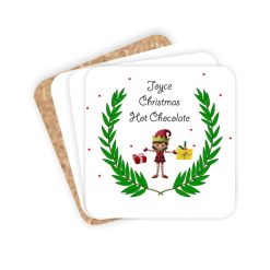 Personalised Kids Christmas Coaster Gift