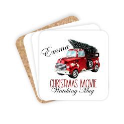 Personalized Christmas Movie Coaster