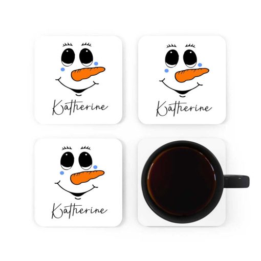 Secret Santa Snowman Coaster