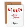 Personalised Christmas Socks Card