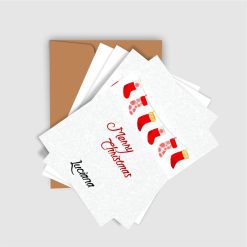 Personalised Christmas Socks Card