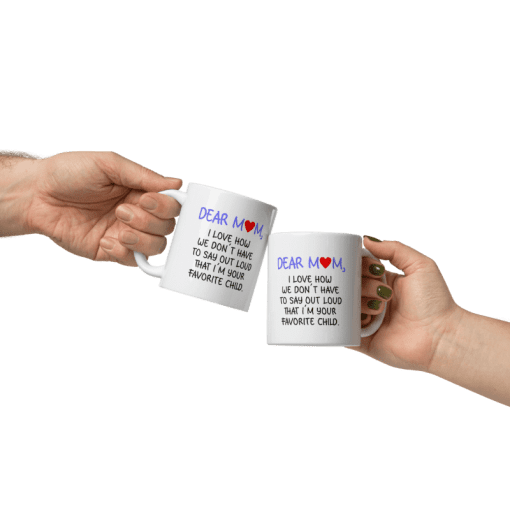 "Dear Mom Ceramic Coffee Mug - Image 3