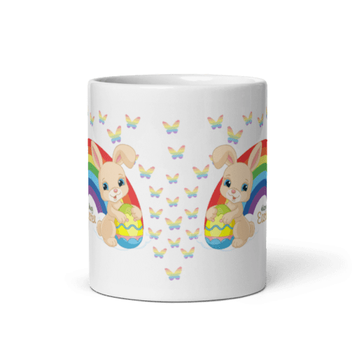Personalized Rainbow Easter Bunny coffee Mug - Image 8