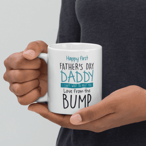 "First Father's Day Mug – Premium Ceramic, 11oz coffee mug - Image 2