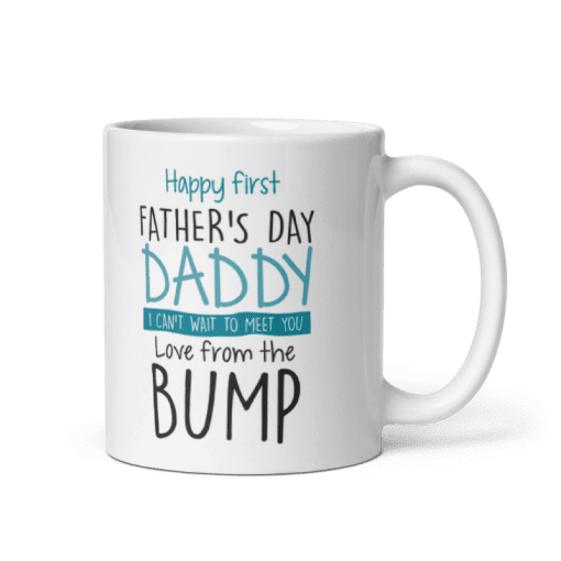 "First Father's Day Mug – Premium Ceramic, 11oz coffee mug - Image 4