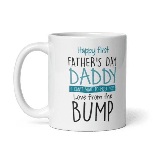"First Father's Day Mug – Premium Ceramic, 11oz coffee mug - Image 3