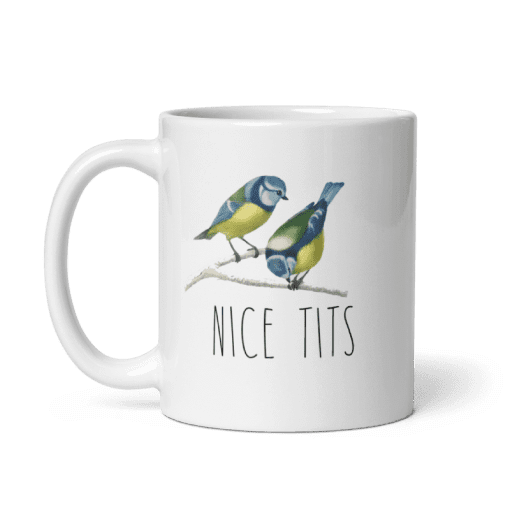 Funny Coffee Mug with 'Nice Tits' Design - Image 2
