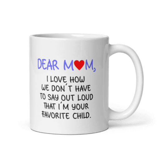 "Dear Mom Ceramic Coffee Mug - Image 2