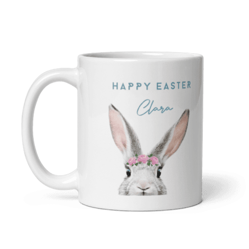 Personalized Easter Bunny Coffee Mug – Custom Name Cute Easter Gift, Spring Tea Cup for Kids & Adults, Bunny Lover, Easter Basket Filler, Holiday Gift for Him, Her, Family & Friends - Image 5