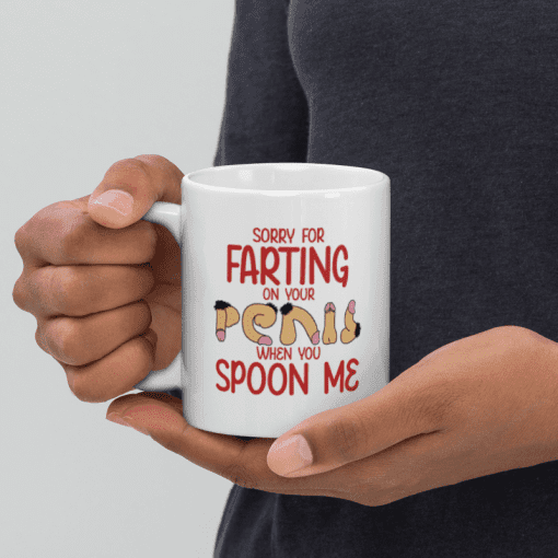 "Sorry For Farting - Personalized coffee Mug - Image 5