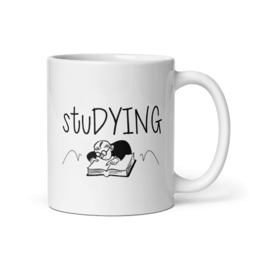 "Studying Ceramic Coffee Mug - Image 2