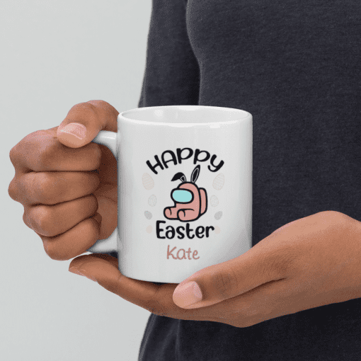 The Happy Easter Custom Name coffee Mug- Personalised gift, Funny novelty mug, Humorous coffee mug, Custom mug, Quirky mug, Witty coffee mug, Silly mug gift, Easter mug, Easter gift mug, For Him, For Her, Silly gift idea, Hilarious gift - Image 7
