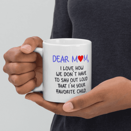 "Dear Mom Ceramic Coffee Mug - Image 4
