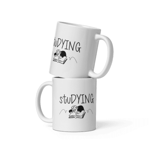 "Studying Ceramic Coffee Mug - Image 3