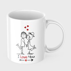 I Love You heart balloon Mug