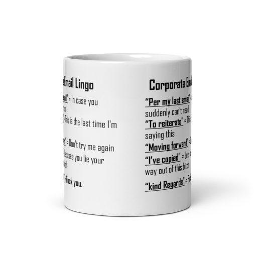 "Funny Corporate Lingo Mug – Perfect Gift for Office Humor Lovers, Hilarious Business Quotes, Motivational, and Sarcastic Coffee Mugs for Work Culture Enthusiasts!" - Image 3
