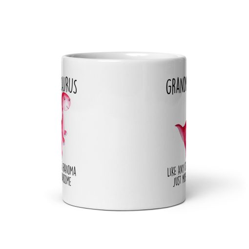 Funny Grandmasaurus Mug - Dinosaur Gift for Grandma - Cute Coffee Cup for Nana, Granny & Grandmother - Birthday, Christmas & Mother's Day Gift" - Image 3