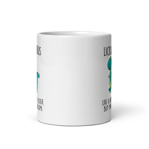 Funny Lickasaurus Mug - Hilarious Dinosaur Coffee Cup - Gag Gift for Him, Boyfriend, Husband & Friends - Naughty, Novelty Gift for Birthday & Christmas - Image 3