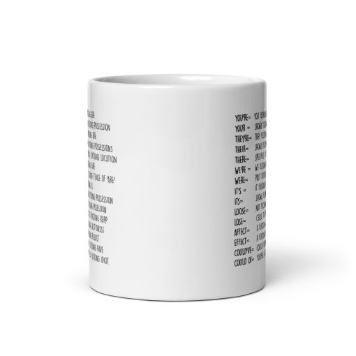 Angry Grammar Nerd Mug – Funny Grammar Gift for Him or Her – Perfect Birthday, Christmas, or Office Gift for Teachers, Writers, Editors, Word Nerds – Coffee Cup for Grammar Lovers - Image 3