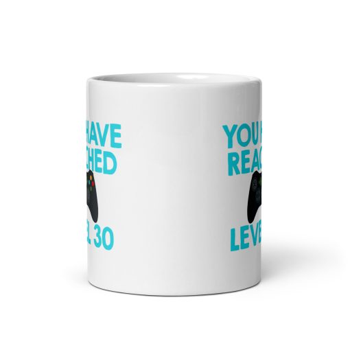 ???? You Have Reached Level 30 Cremic Coffee Mug – Funny Gamer Birthday Mug – Level Up Gift for Video Game Lovers, Geek & Nerd Gifts – 11oz Ceramic Coffee Cup - Image 3