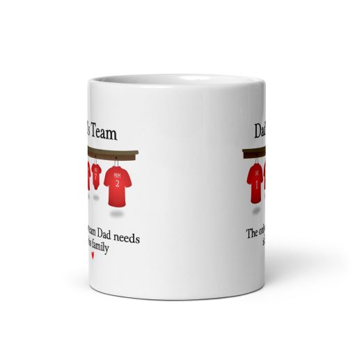 "Dad's Team Mug - Best Dad Coffee Mug, Father's Day Gift, Birthday Present for Dad, Christmas Gift for Him" - Image 3