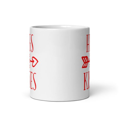 "Hugs and Kisses" Coffee Mug – Cute & Heartfelt Gift for Loved Ones, Couples, Friends, Valentine’s Day, Birthday - Image 3