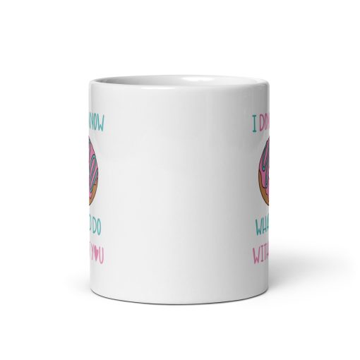 I Donut Know What I'd Do Without You Coffee Mug – Cute & Funny Gift for Friends, Couples, and Coworkers – Donut-Themed Appreciation Mug – 11oz Ceramic Coffee Cup - Image 3