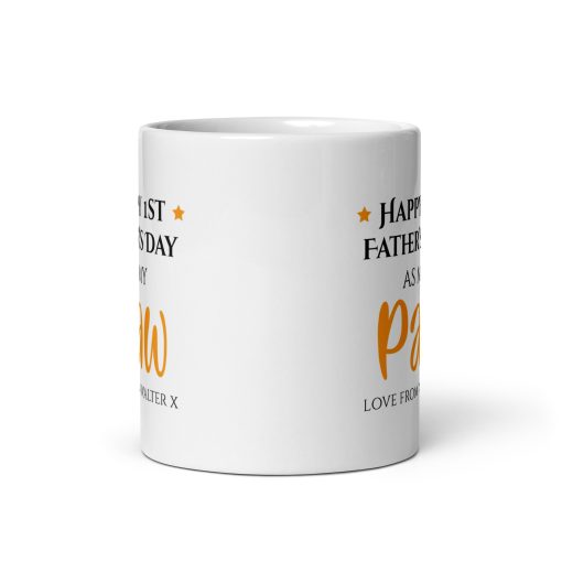 Personalised Funny First Father’s Day Paw Mug – Custom Gift for New Dog Dad – Cute Coffee Cup from Pet, Puppy, or Cat – Unique Present for Him, Daddy, Grandad - Image 3