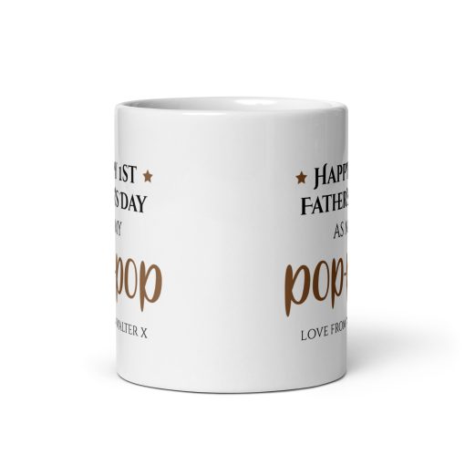 Personalised Funny First Father’s Day 'As My Pop Pop' Mug – Custom Gift for New Dad, Grandad – Cute Coffee Cup for Him from Baby – Father’s Day, Birthday, Christmas Present - Image 3