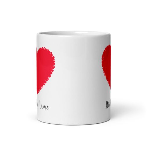"Personalized Love-Shaped Mug – Custom Name and Text Romantic Coffee Mug | Valentine’s Day, Anniversary, Wedding and Couple Gift, Romantic mug, Heart mug, Personalised love mug, Heart mug, Sentimental gift for lover - Image 3