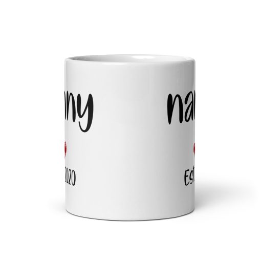 Personalised Nanny EST. 2025 Coffee Mug - Mug gift for mum, Personalized mum mug, Custom mug for mum, Best mum ever mug, Mum coffee mug, Unique mum mug, Funny mum mug, Photo mug for grandma, Gift for nanny, grandma appreciation gift, Personalized gift for nan - Image 3