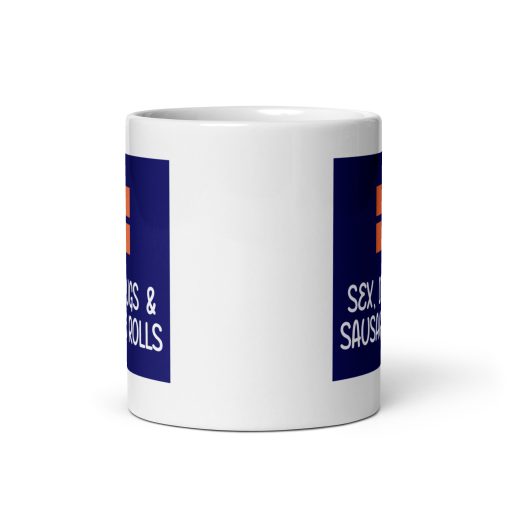 Sex, Drugs & Sausage Rolls Coffee Mug – Funny British Humor Mug – Novelty Gift for Friends, Funny Romantic Mug, Gift for Partner and Personalised love gift - Image 3