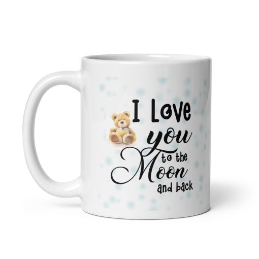 Love You to the Moon and Back Mug – Romantic Coffee Cup, Cute Gift for Him, Her, Wife, Husband, Boyfriend, Girlfriend, Anniversary, Birthday, Valentine's Day, Personalised Mug - Image 2