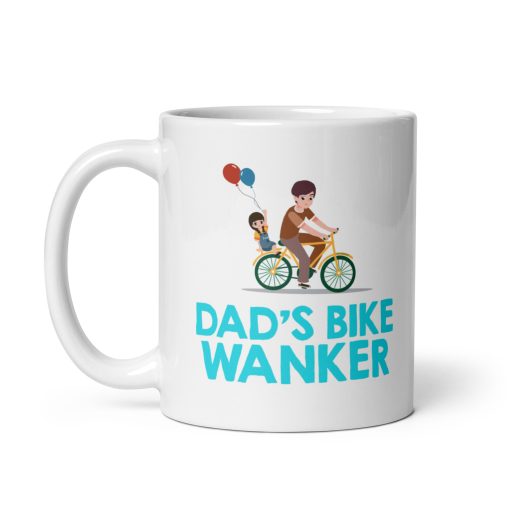 Funny Dad Cycling Mug - Bike Wanker Coffee Cup - Gift for Cyclist Dads, MAMILs & Road Bike Lovers - Novelty Bicycle Humor Mug for Father's Day & Birthday - Image 2