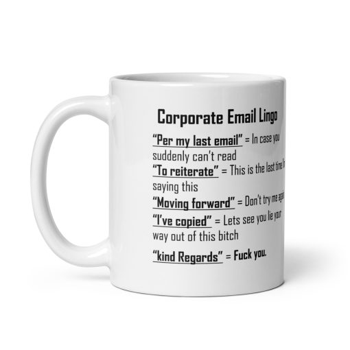"Funny Corporate Lingo Mug – Perfect Gift for Office Humor Lovers, Hilarious Business Quotes, Motivational, and Sarcastic Coffee Mugs for Work Culture Enthusiasts!" - Image 2