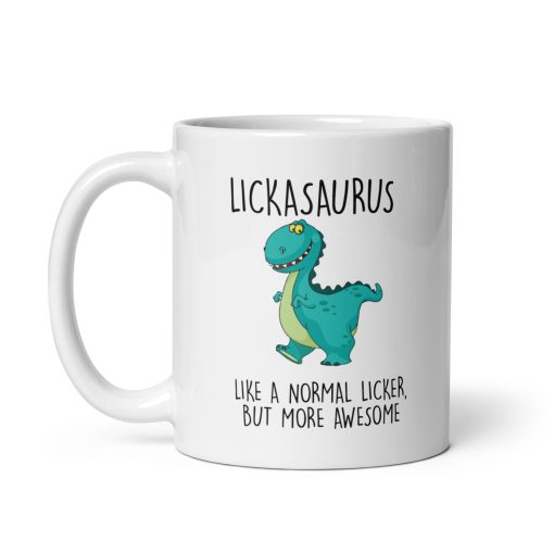 Funny Lickasaurus Mug - Hilarious Dinosaur Coffee Cup - Gag Gift for Him, Boyfriend, Husband & Friends - Naughty, Novelty Gift for Birthday & Christmas - Image 2