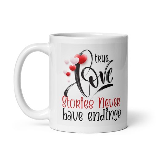 Love Stories Mug - Romantic Coffee Cup for Book Lovers & Couples - Cute Gift for Valentine's, Anniversary, Wedding & Birthday - Novelty Love-Themed Mug - Image 2
