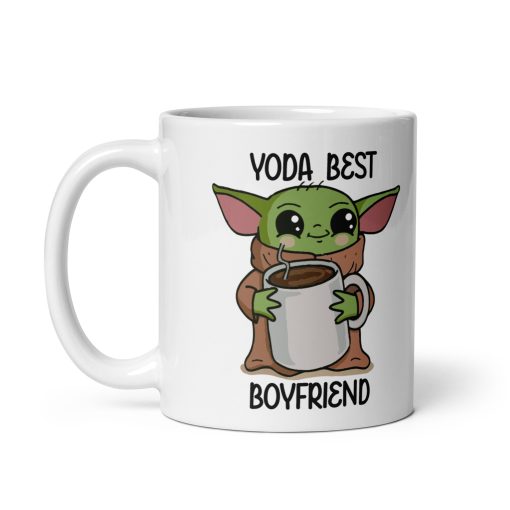 Yoda Best Boyfriend" Mug – The Perfect Gift for Star Fans & Loving Partners! - Image 2