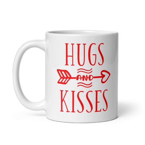 "Hugs and Kisses" Coffee Mug – Cute & Heartfelt Gift for Loved Ones, Couples, Friends, Valentine’s Day, Birthday - Image 2