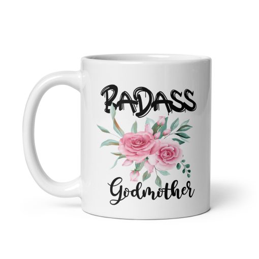 Badass Godmother Mug – Funny Coffee Mug for Godmothers | Cool Gift for Godmother, Birthday, Christmas, Mother's Day, Appreciation Gift from Godchild" - Image 2