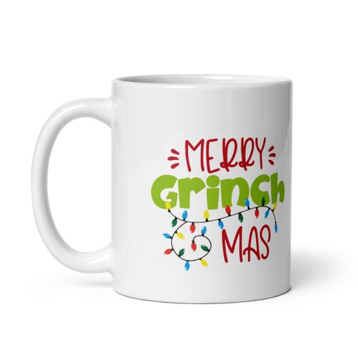Merry Grinch-mas Coffee Mug – Funny Christmas Mug for Holiday Cheer – Festive Gift for Grinch Lovers, Friends, Family & Coworkers – 11oz Ceramic Coffee Cup - Image 2