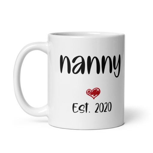 Personalised Nanny EST. 2025 Coffee Mug - Mug gift for mum, Personalized mum mug, Custom mug for mum, Best mum ever mug, Mum coffee mug, Unique mum mug, Funny mum mug, Photo mug for grandma, Gift for nanny, grandma appreciation gift, Personalized gift for nan - Image 2