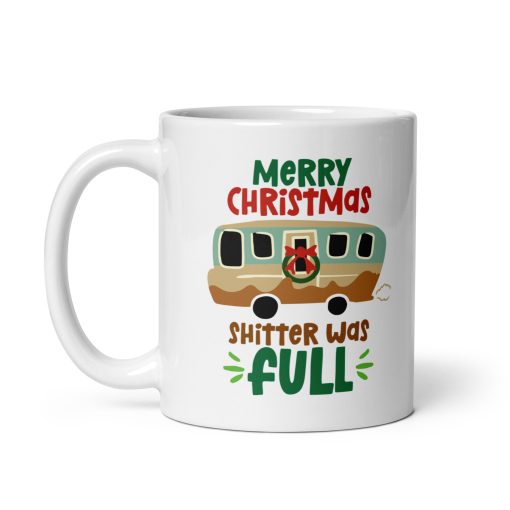 Personalised Merry Christmas, The Shitter Was Full Coffee Mug – Funny Holiday Movie-Inspired Coffee Cup – Hilarious Gift for Friends, Family and Coworkers – Quirky Mug, Sarcastic Mug - Image 2