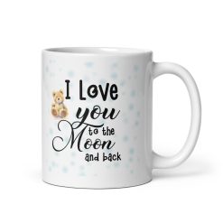 Love You to the Moon and Back Mug – Romantic Coffee Cup, Cute Gift for Him, Her, Wife, Husband, Boyfriend, Girlfriend, Anniversary, Birthday, Valentine's Day, Personalised Mug