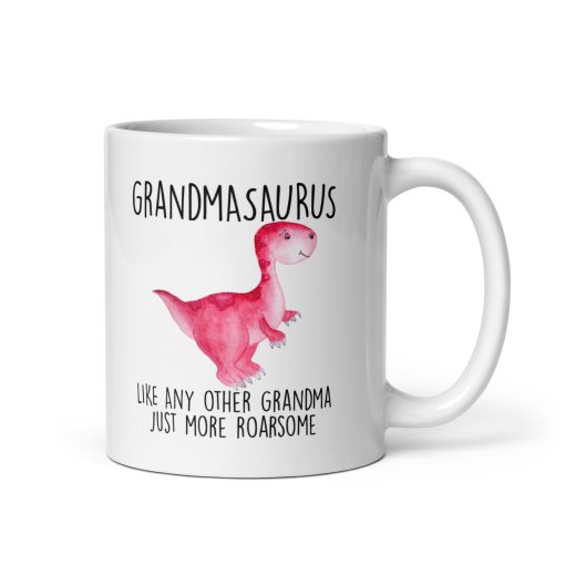 Funny Grandmasaurus Mug - Dinosaur Gift for Grandma - Cute Coffee Cup for Nana, Granny & Grandmother - Birthday, Christmas & Mother's Day Gift"