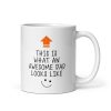 Funny Awesome Dad Mug - Cool Coffee Cup for Dad -  Unique dad mug, Hilarious Gift for Fathers, Stepdads & Grandpas - Birthday, Christmas & Father’s Day Present from Kids
