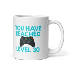 ???? You Have Reached Level 30 Cremic Coffee Mug – Funny Gamer Birthday Mug – Level Up Gift for Video Game Lovers, Geek & Nerd Gifts – 11oz Ceramic Coffee Cup